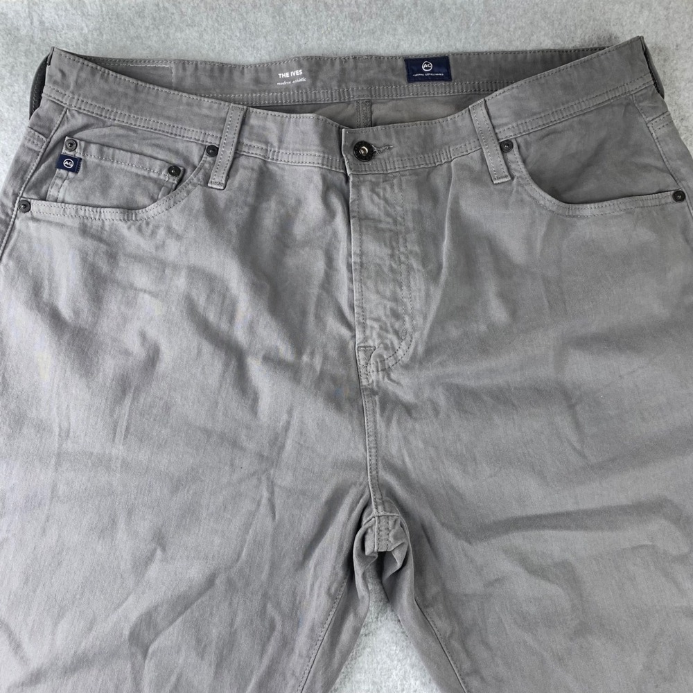 AG Adriano Goldschmied The Ives Pants Mens 38x32 Grey Modern Athletic Fit